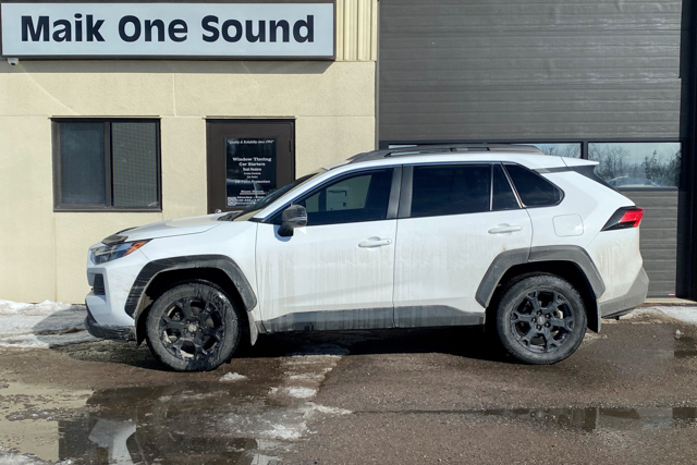 Toyota 2022 Rav4 with professional window tint in North Bay